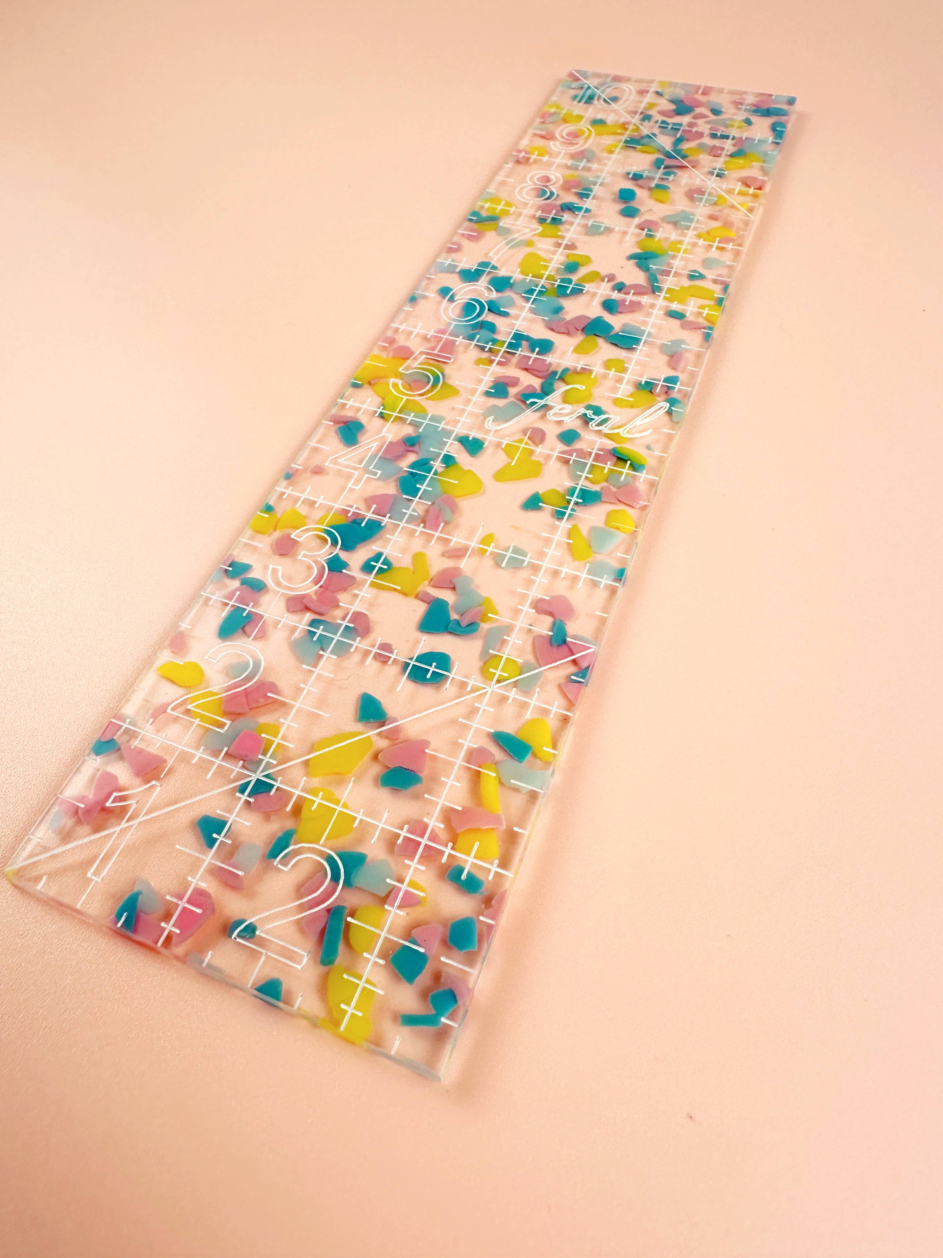 2.5 by 10 in quilting ruler