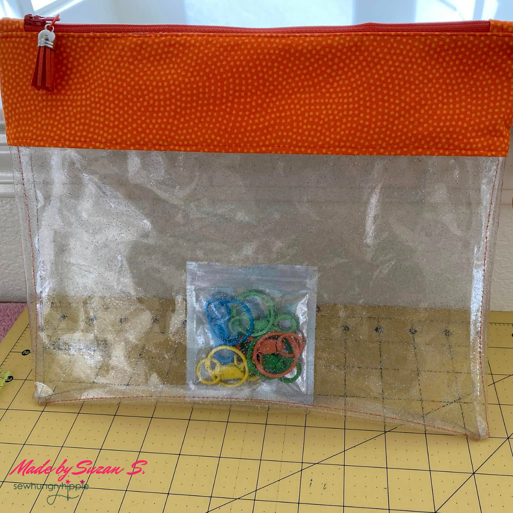 Clear Glitter Vinyl | TPU See-Through Vinyl for Bag Making