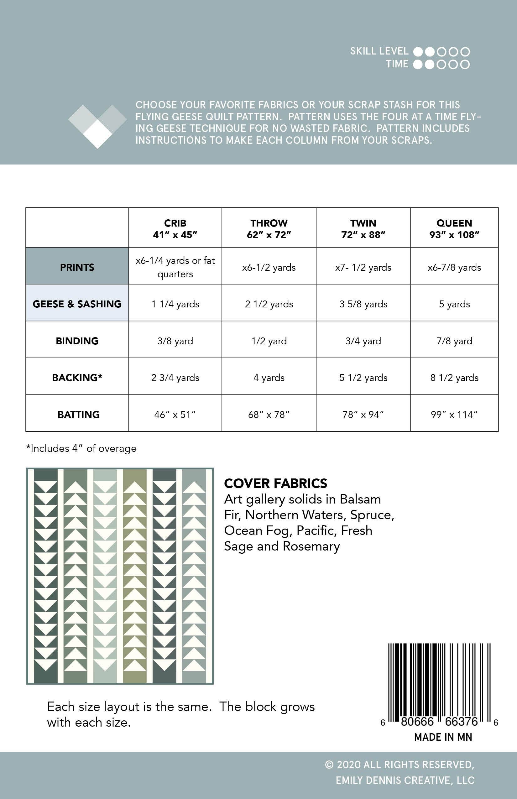 Flying PAPER Quilt Pattern