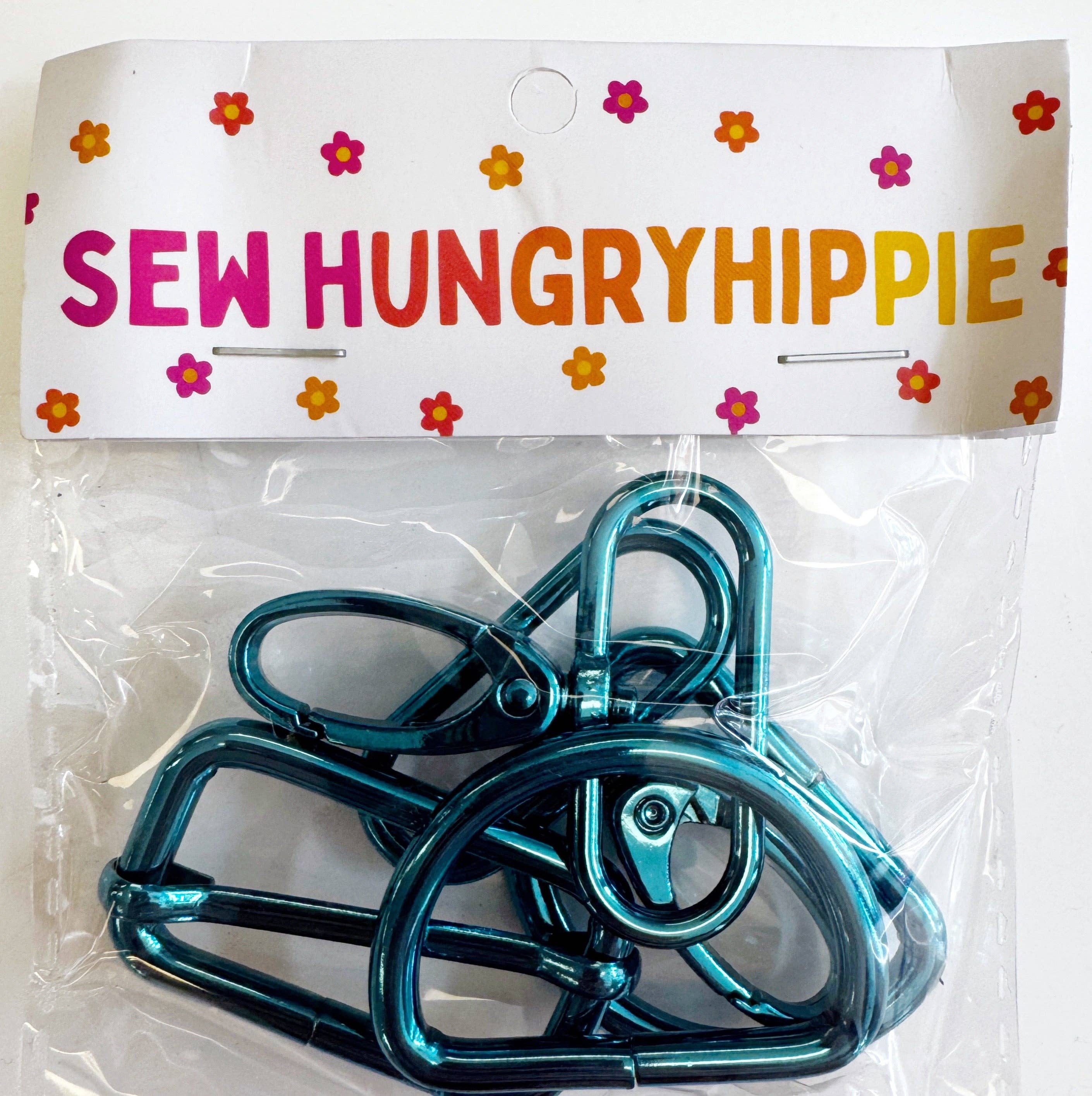 Sew Hungry Hippie 1.5 Inch Hardware Pack – Turquoi