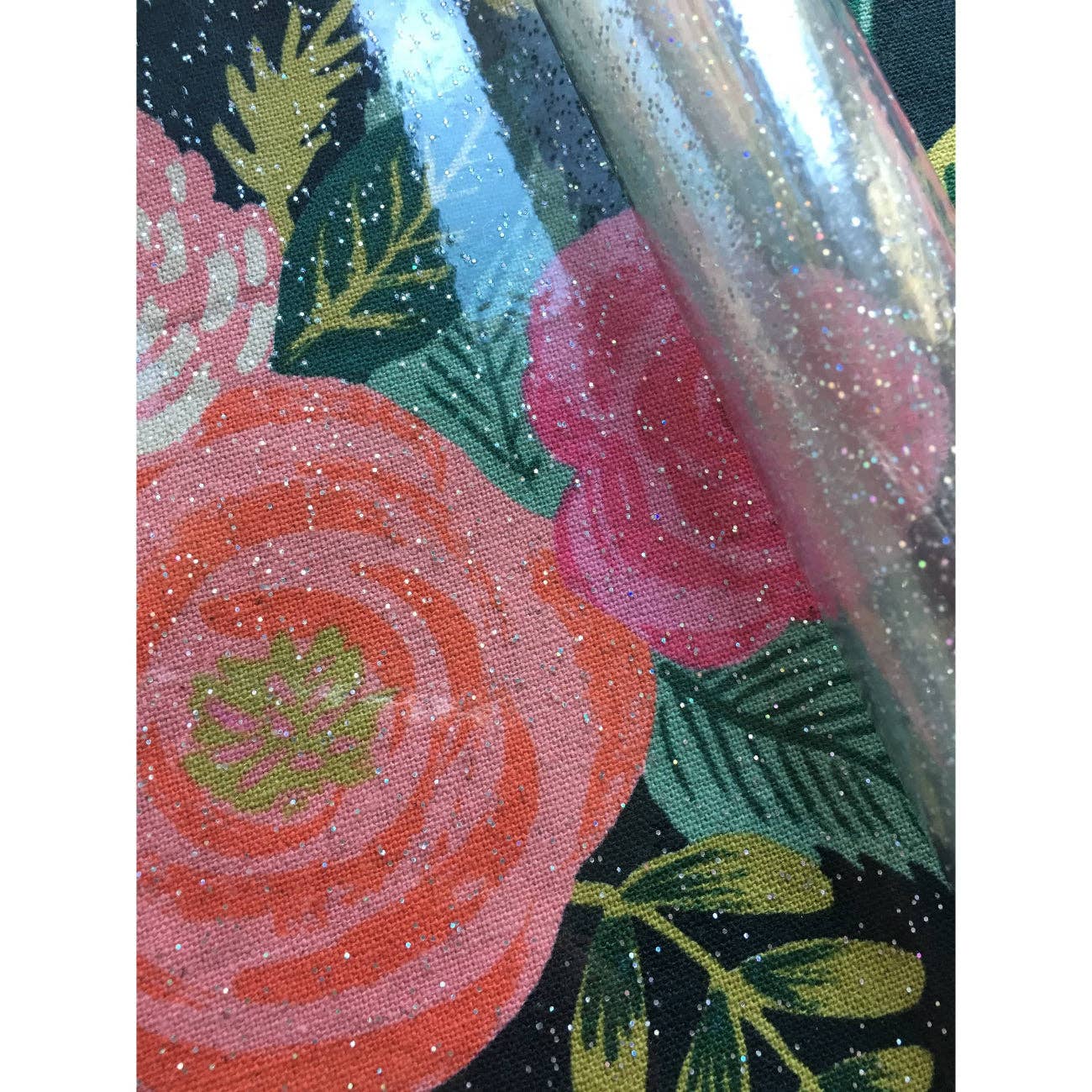 Clear Glitter Vinyl | TPU See-Through Vinyl for Bag Making