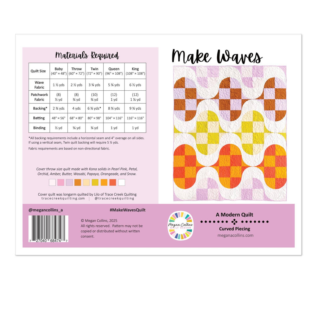 Make Waves Quilt Pattern