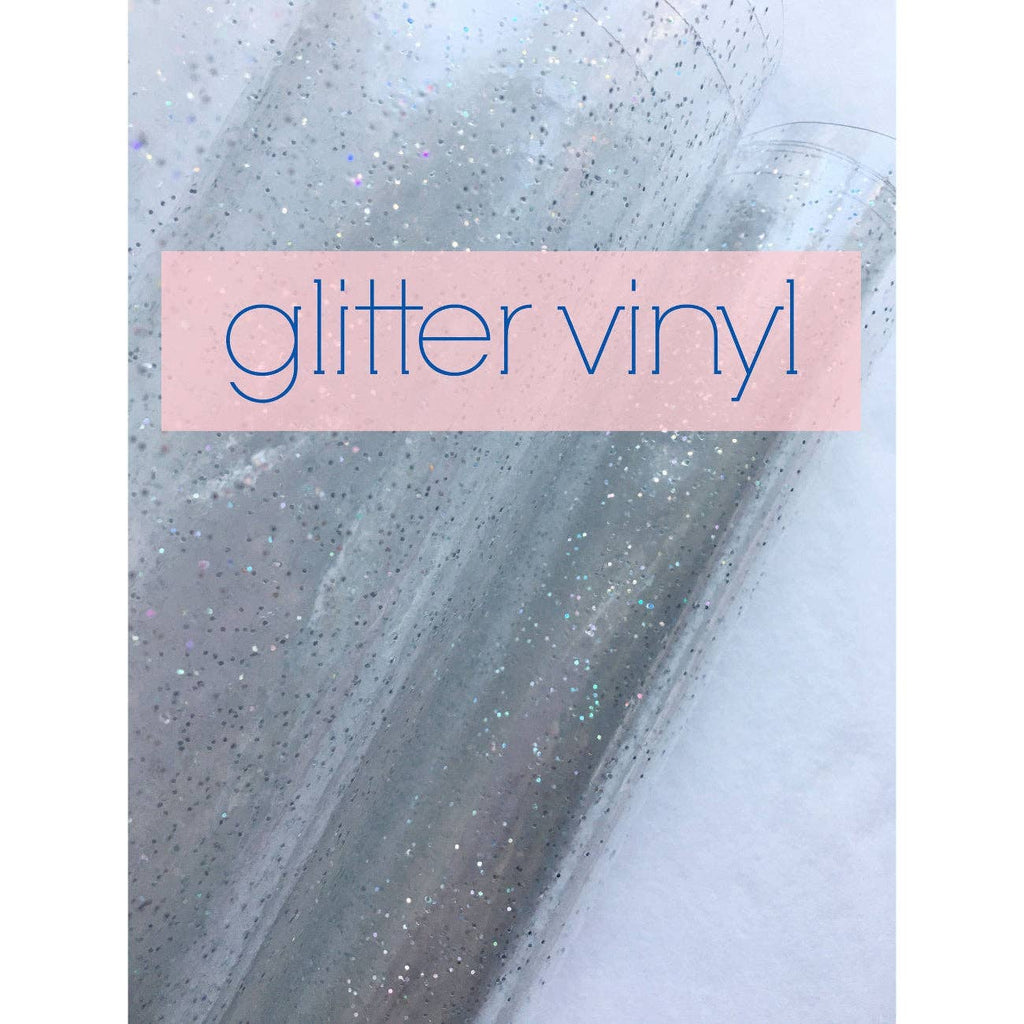 Clear Glitter Vinyl | TPU See-Through Vinyl for Bag Making