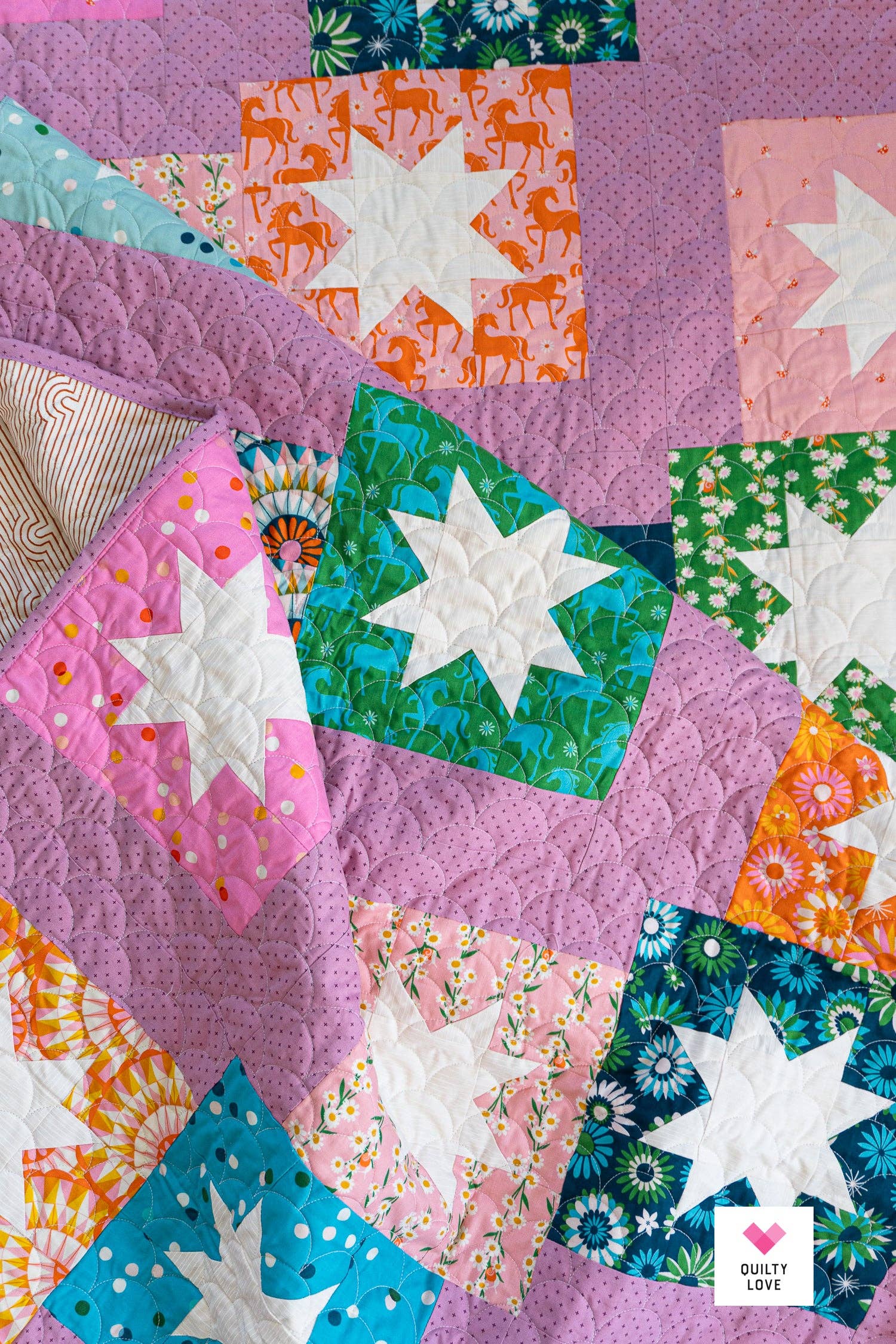 Stepping Stars PAPER Quilt Pattern