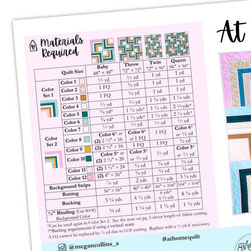 At Home Quilt Pattern