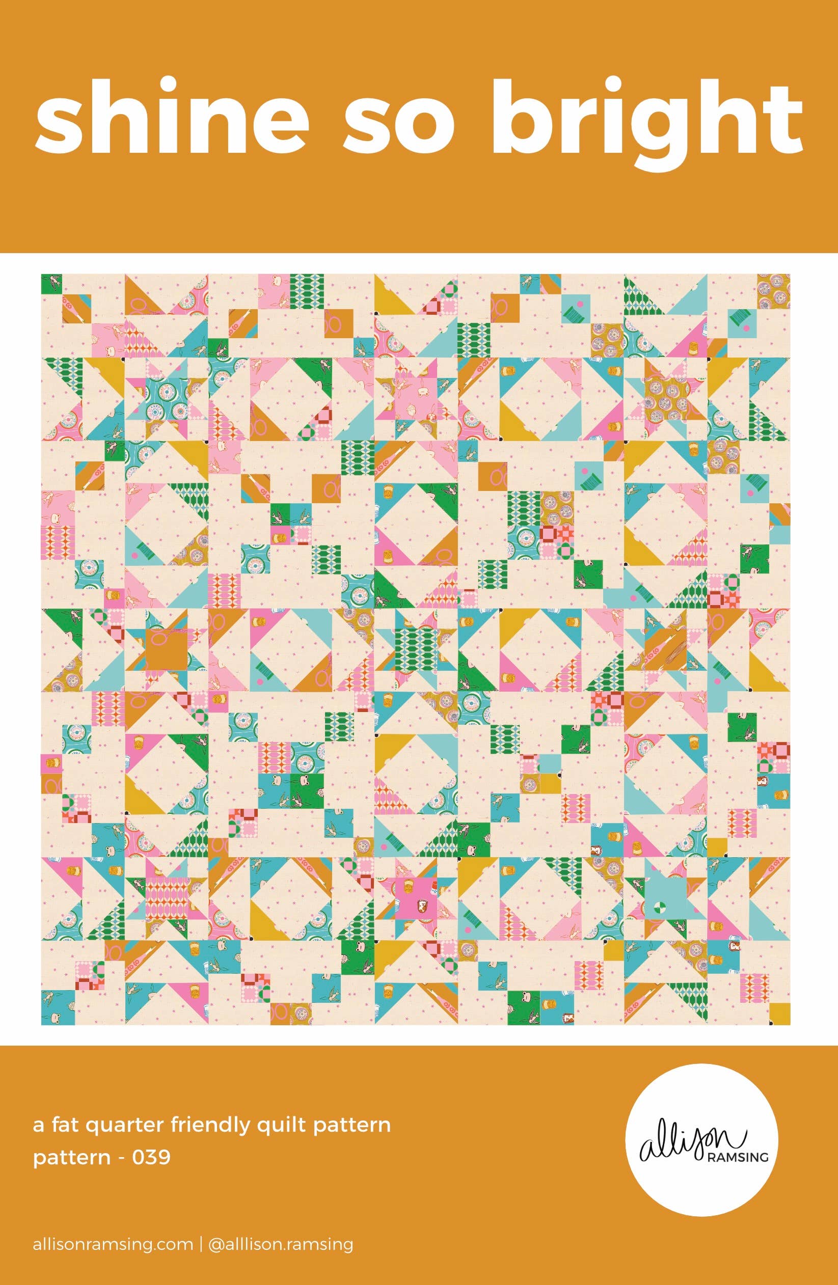 Shine So Bright Quilt Pattern - Printed
