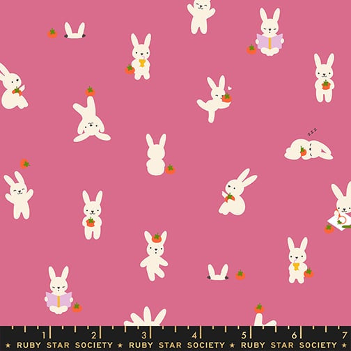 BunE and Simmy in Hibiscus, Persimmon, Ruby Star Society