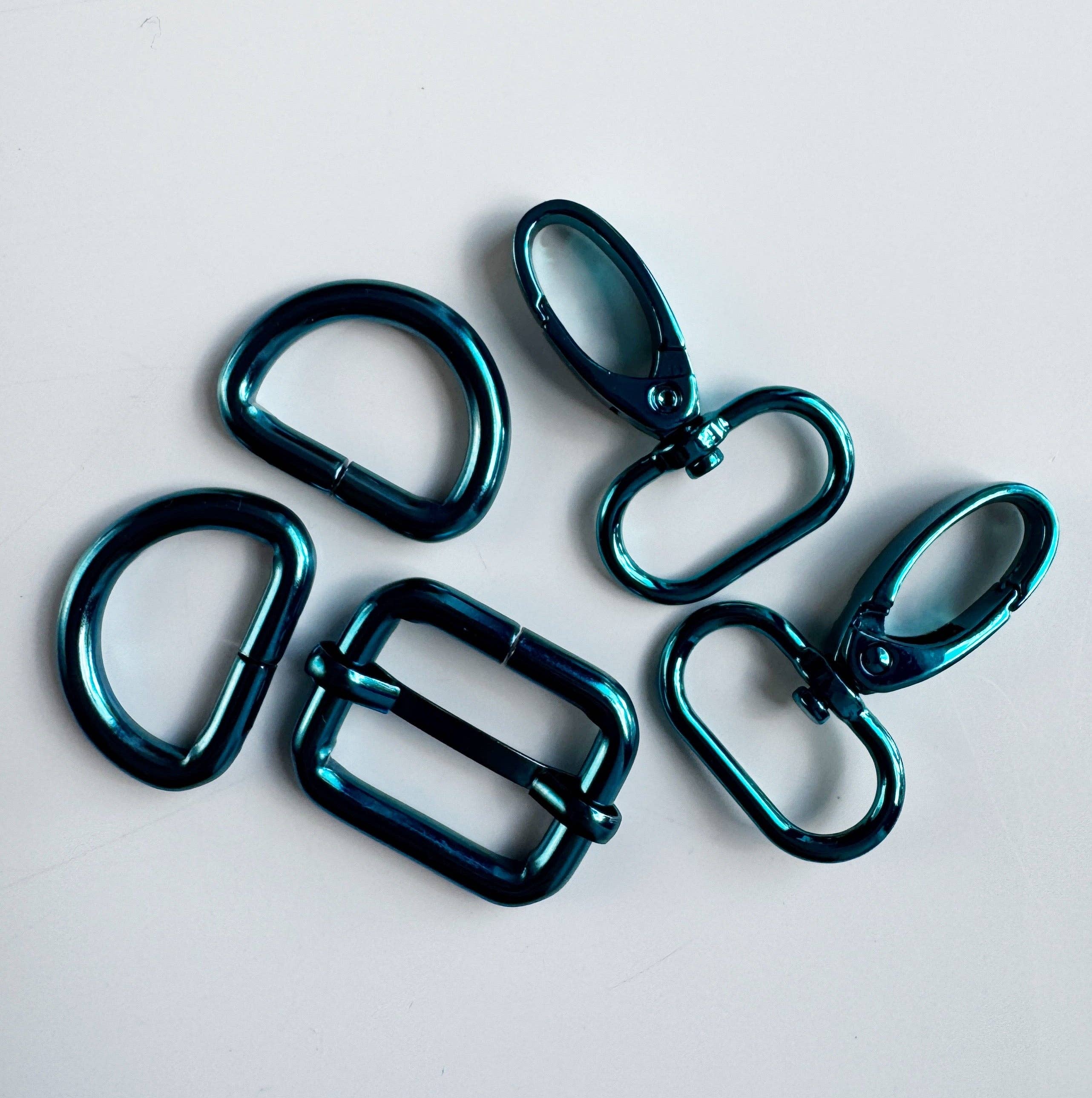 Sew Hungry Hippie 1 Inch Hardware Pack – Turquoise