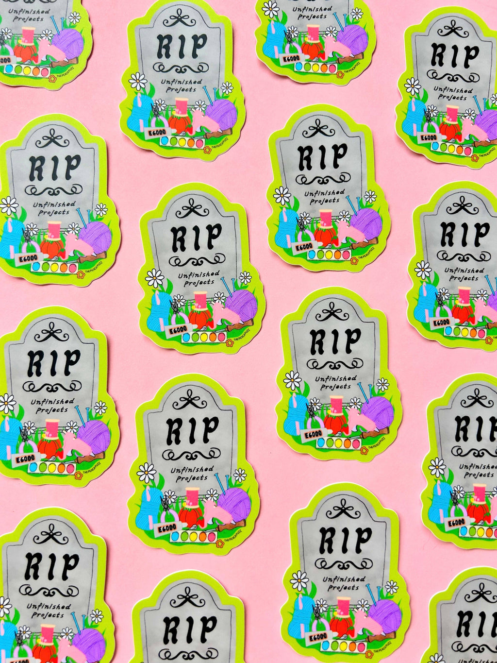 R.I.P. Unfinished Projects Sticker