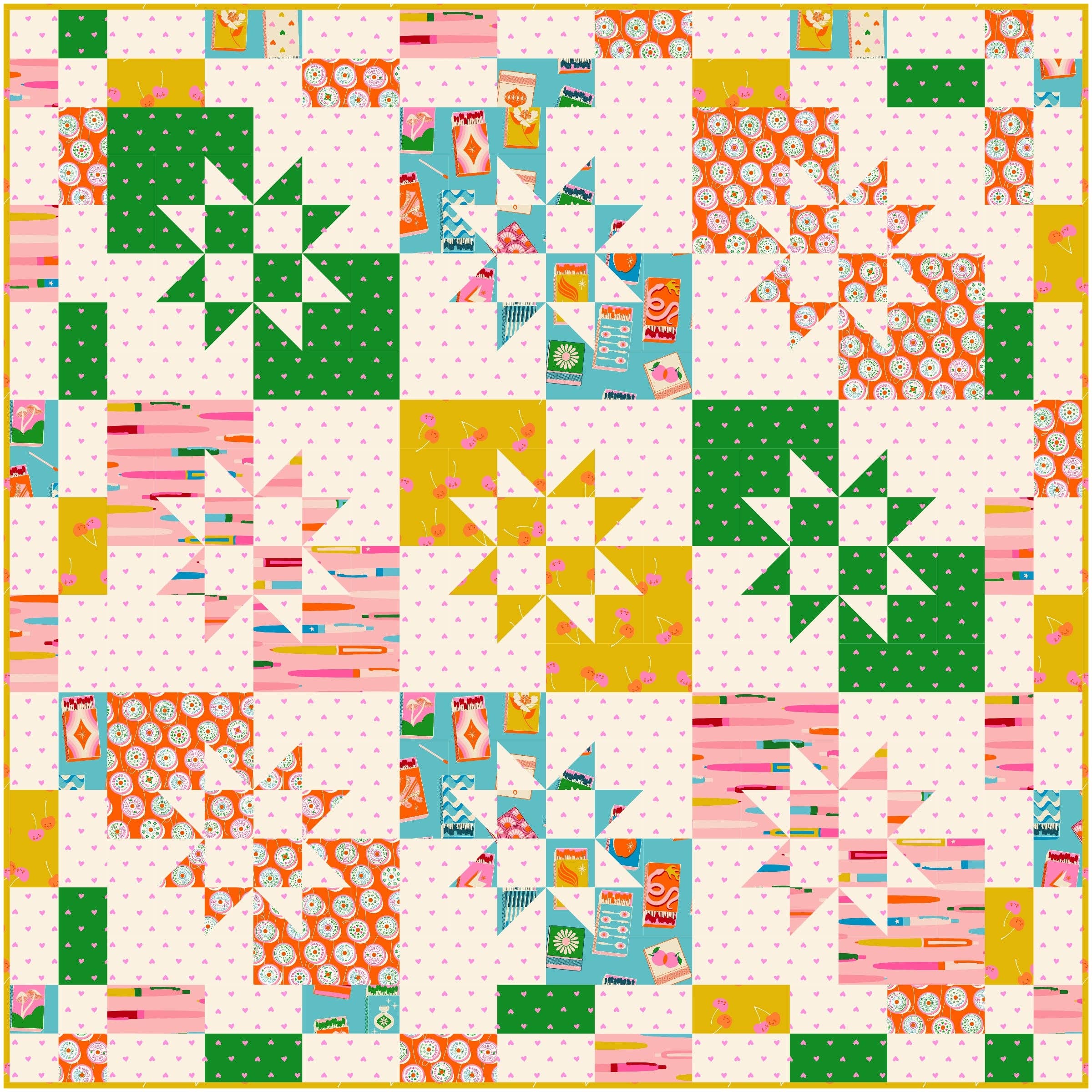 Split Star | CKQ-2421 Quilt Pattern