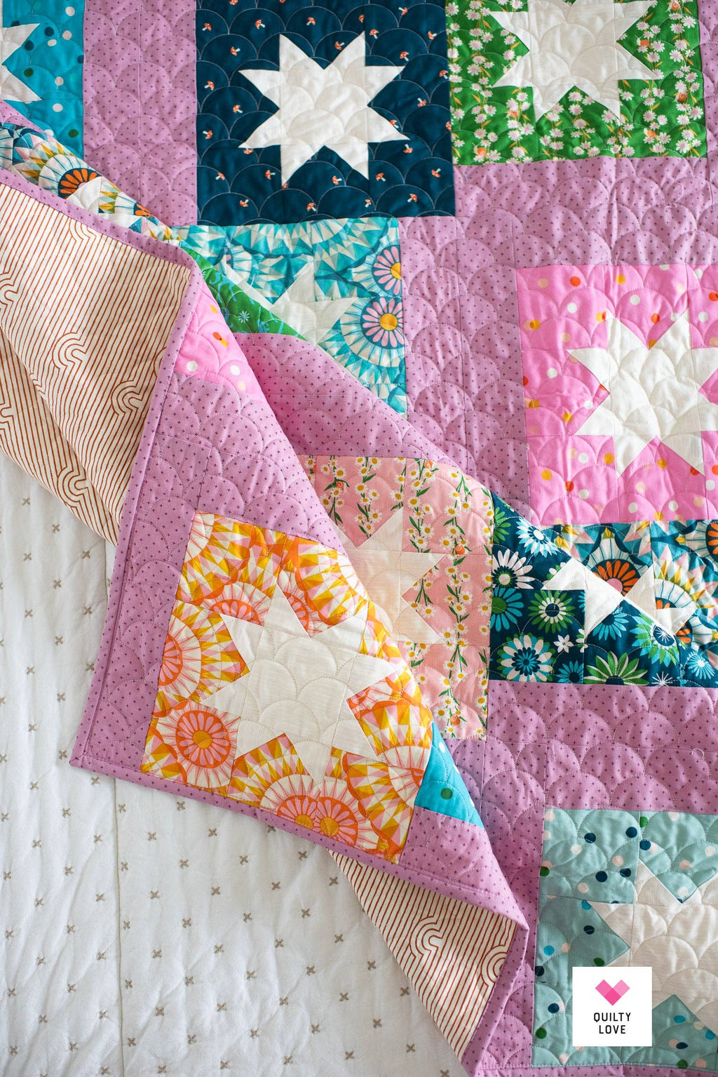 Stepping Stars PAPER Quilt Pattern