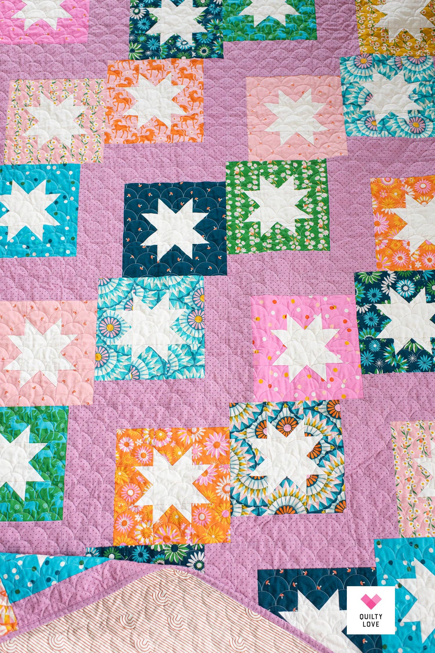 Stepping Stars PAPER Quilt Pattern