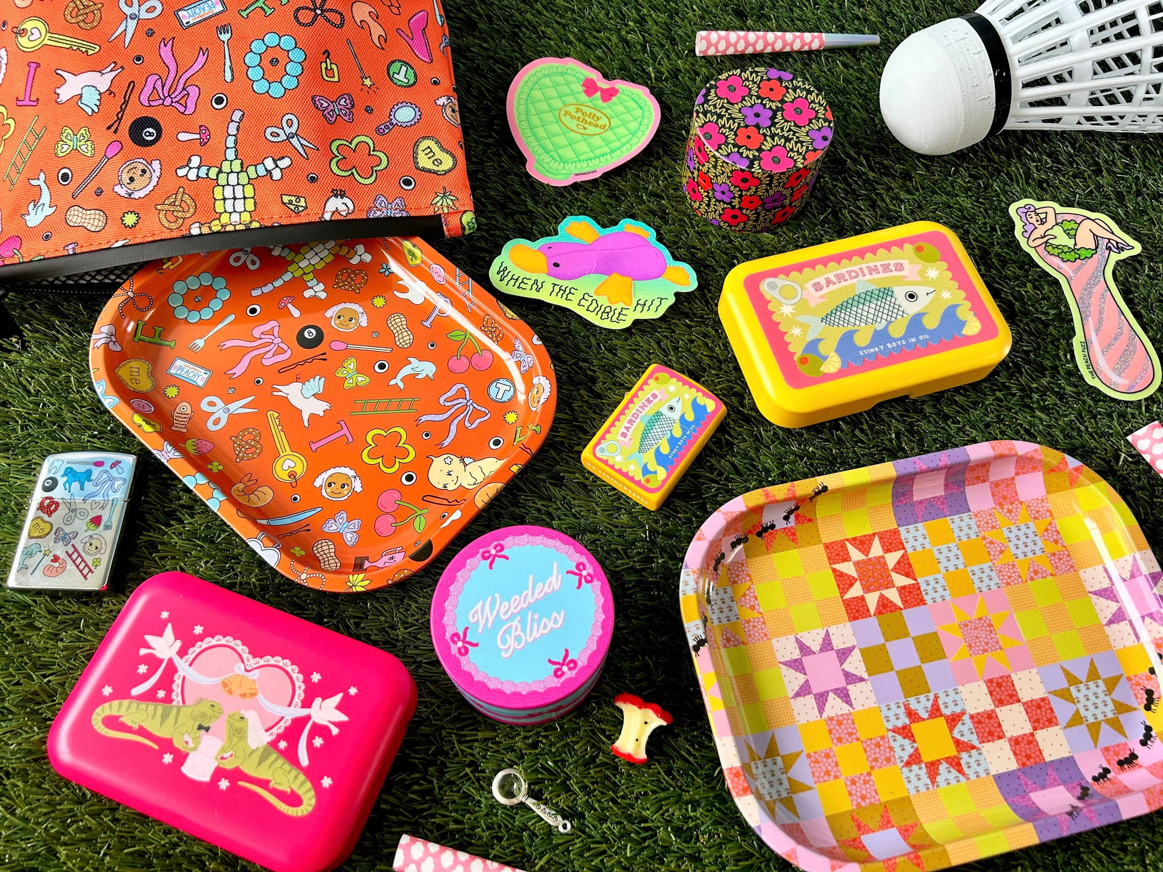 Large Patchwork Quilt Tray
