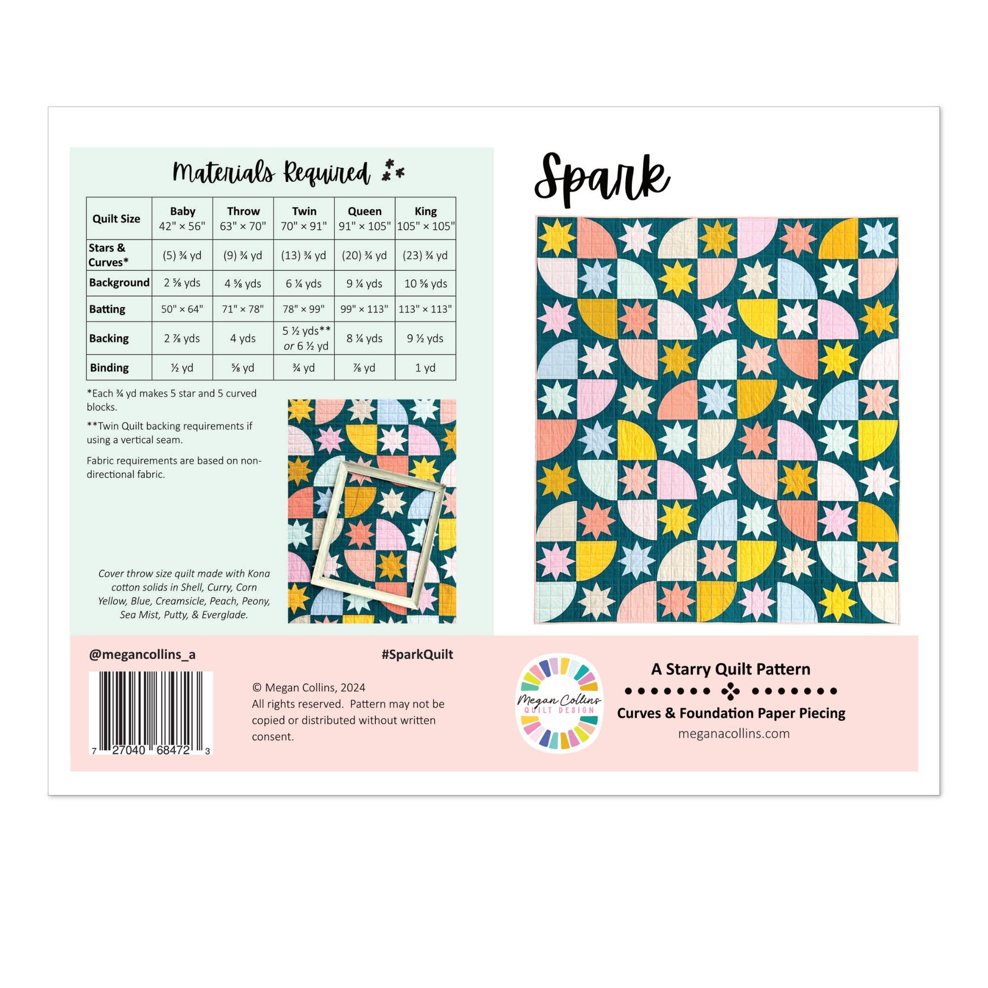 Spark Quilt Pattern