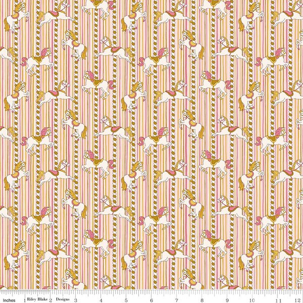 Summer Fair Carousel 🎠 Red by Liberty Fabrics