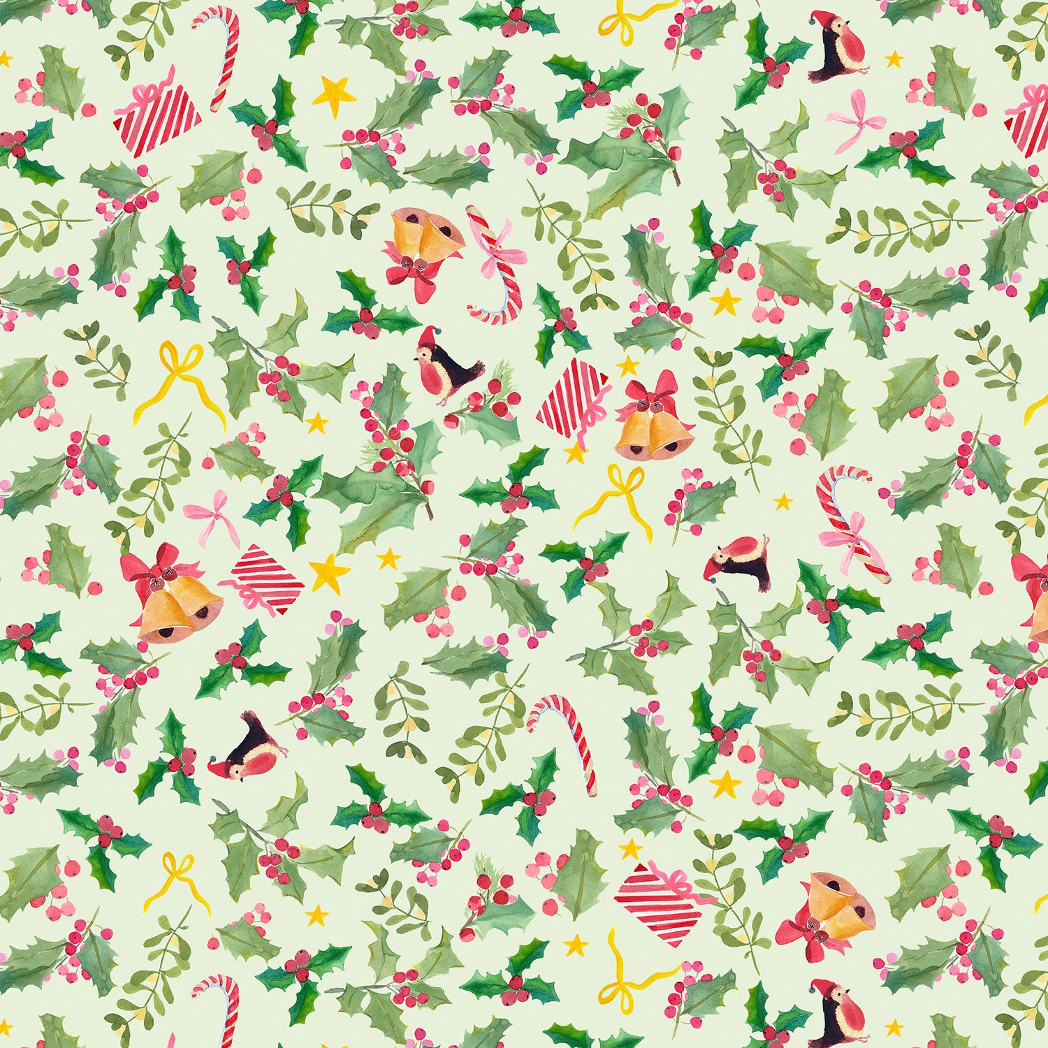 Holly Jolly in Pistachio