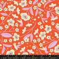Blossoms in Warm Red, Persimmon, Ruby Star Society