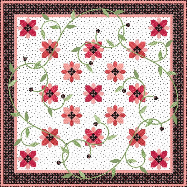 Black Eyed Judy Quilt by Jill Finley