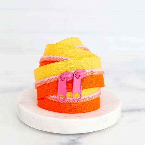30" Zipper Papaya Punch by Stitch Supply