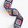 1.5" Webbing Granny Square in Night Ruby Star Society by Stitch Supply