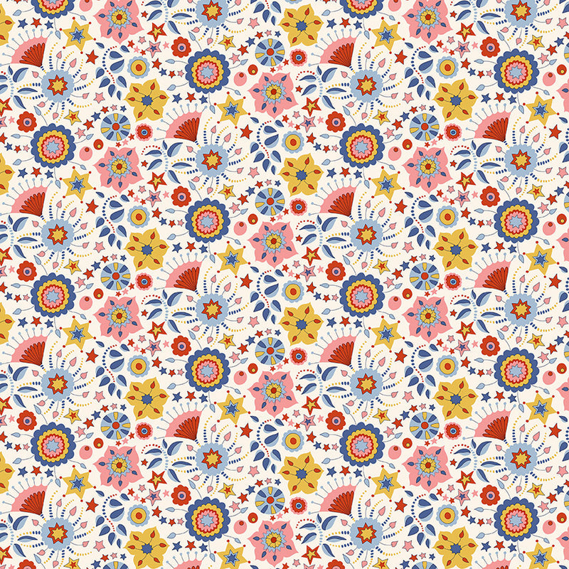 Festive Floral Multi Summer Fair by Liberty Fabrics