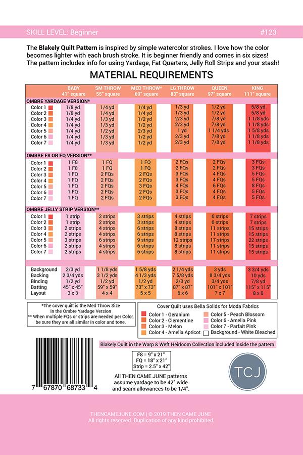 Blakely Quilt Pattern by Then Came June