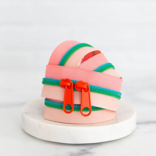 30" Zipper Coral Springs by Stitch Supply