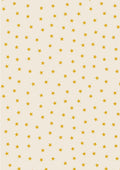 Gold stars on Cream w/Metallic Christmas in Bluebell Wood by Lewis and Irene