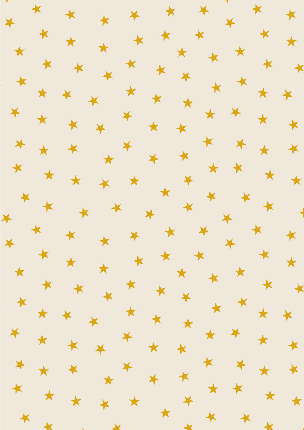 Gold stars on Cream w/Metallic Christmas in Bluebell Wood by Lewis and Irene