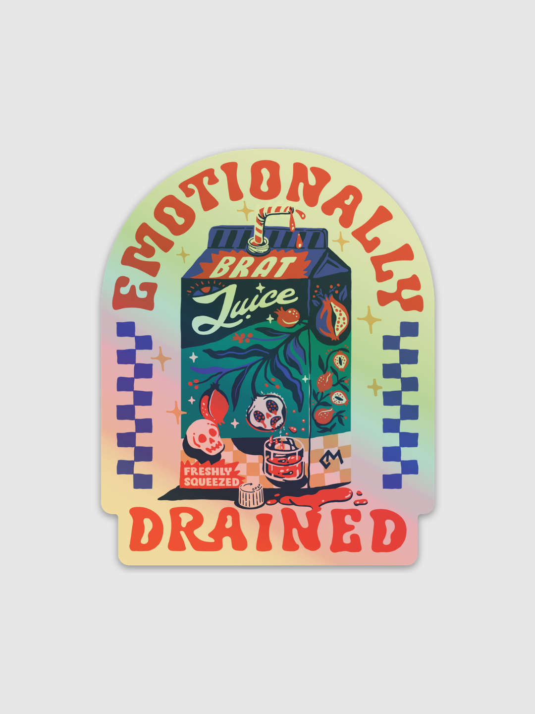 Emotionally Drained Sticker