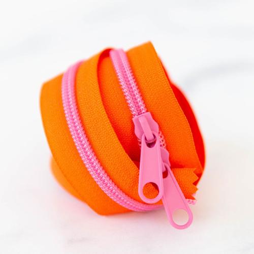 30" Zipper Orangetastic by Stitch Supply