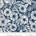 Field of Flowers: Flower Paper | Indigo Blue by Katherine Watson for Moda
