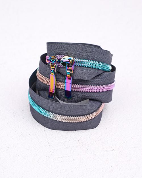 30" Zipper Renaissance Ribbons - Aurora Storm