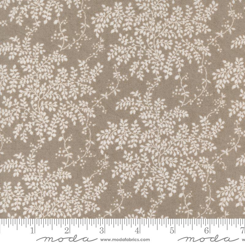 Pine Valley Leaves | Fog by BasicGrey for Moda