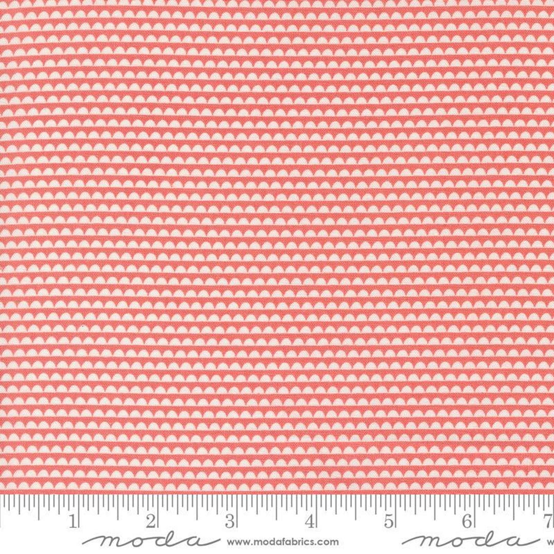 Rosemary Cottage Sundae Stripes | Strawberry by Camille Roskelley for Moda