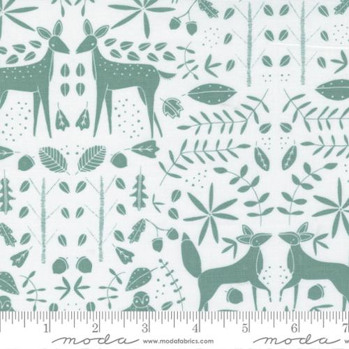 Nocturnal Forest Otomi | Moon  by Gingiber for Moda