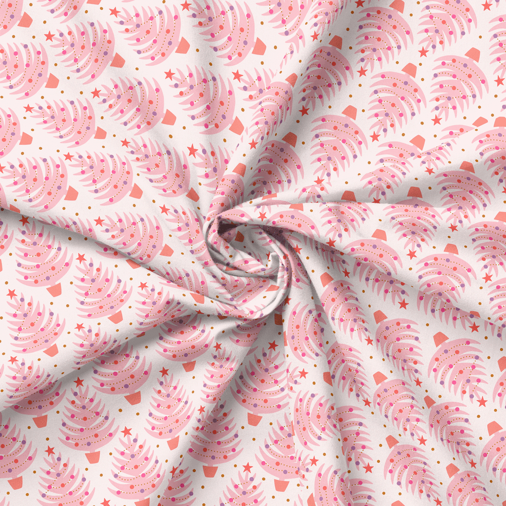 Pink Pines by Mia Presley Fabric
