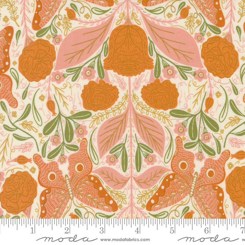 Woodland Wonder: Vintage Butterfly | Cloud by Gingiber for Moda