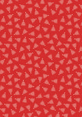 Celtic Trees on Winter Red by Lewis and Irene, Celtic Christmas