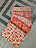 1/2 yard Bundle, Boho Blooms, Lewis & Irene - Reds