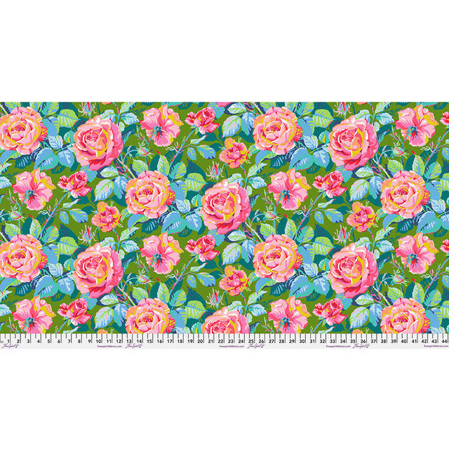 Large Rosey Outlook Green :Market Days by Stacy Peterson for Freespirit
