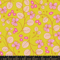 Citron Caper Floral, Lofi Linens by Rashida Coleman-Hale for Ruby Star