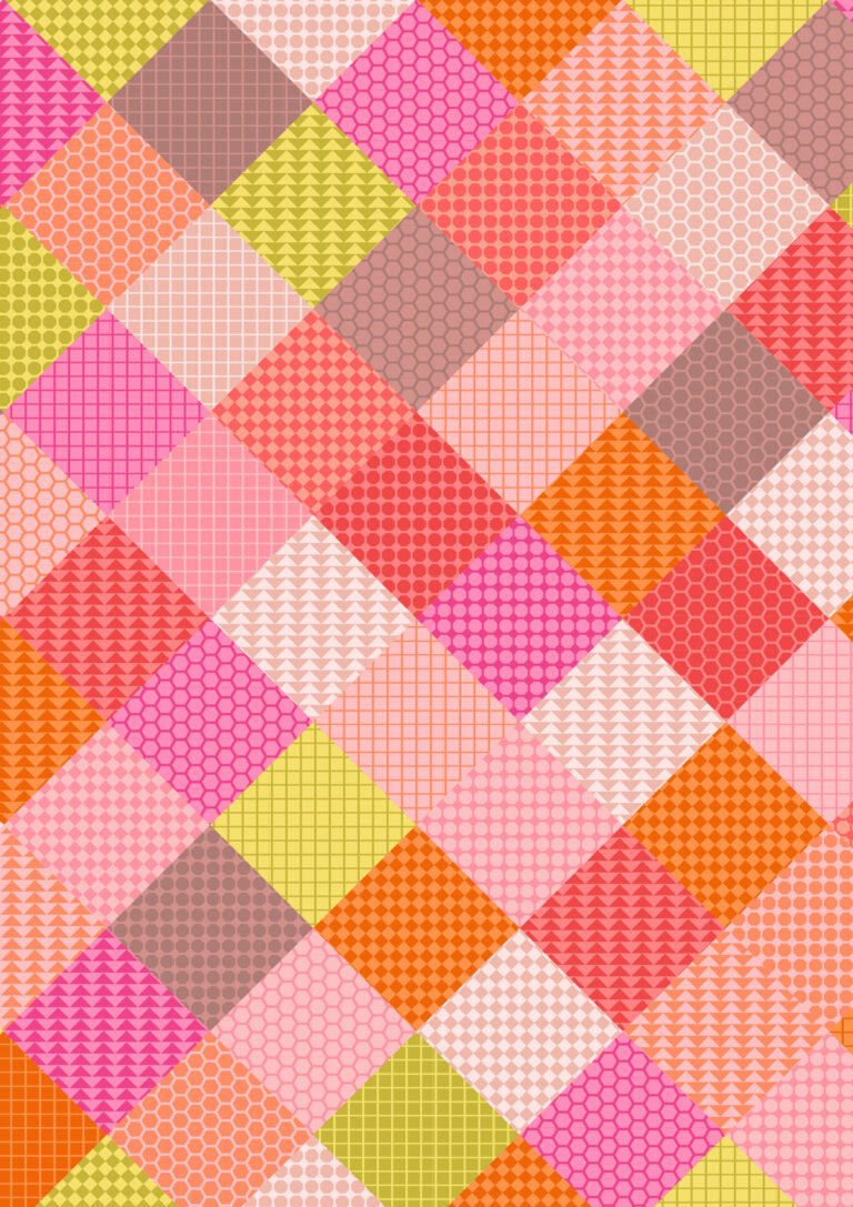 Pink Patchwork, Animal Alphabet, Lewis & Irene
