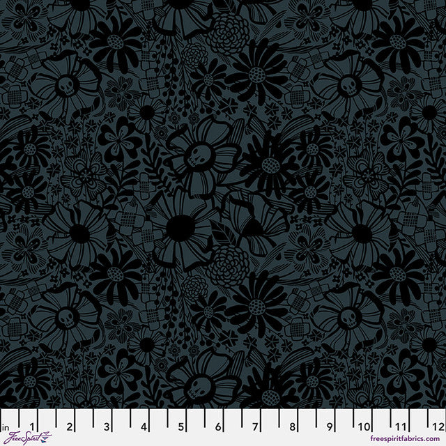 Floral Cocophaney Slate:More than Bones by Corey Dantini For Freespirit