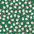 Jolly Santa Festive Green, Merry Happy Christmas by Lewis & Irene