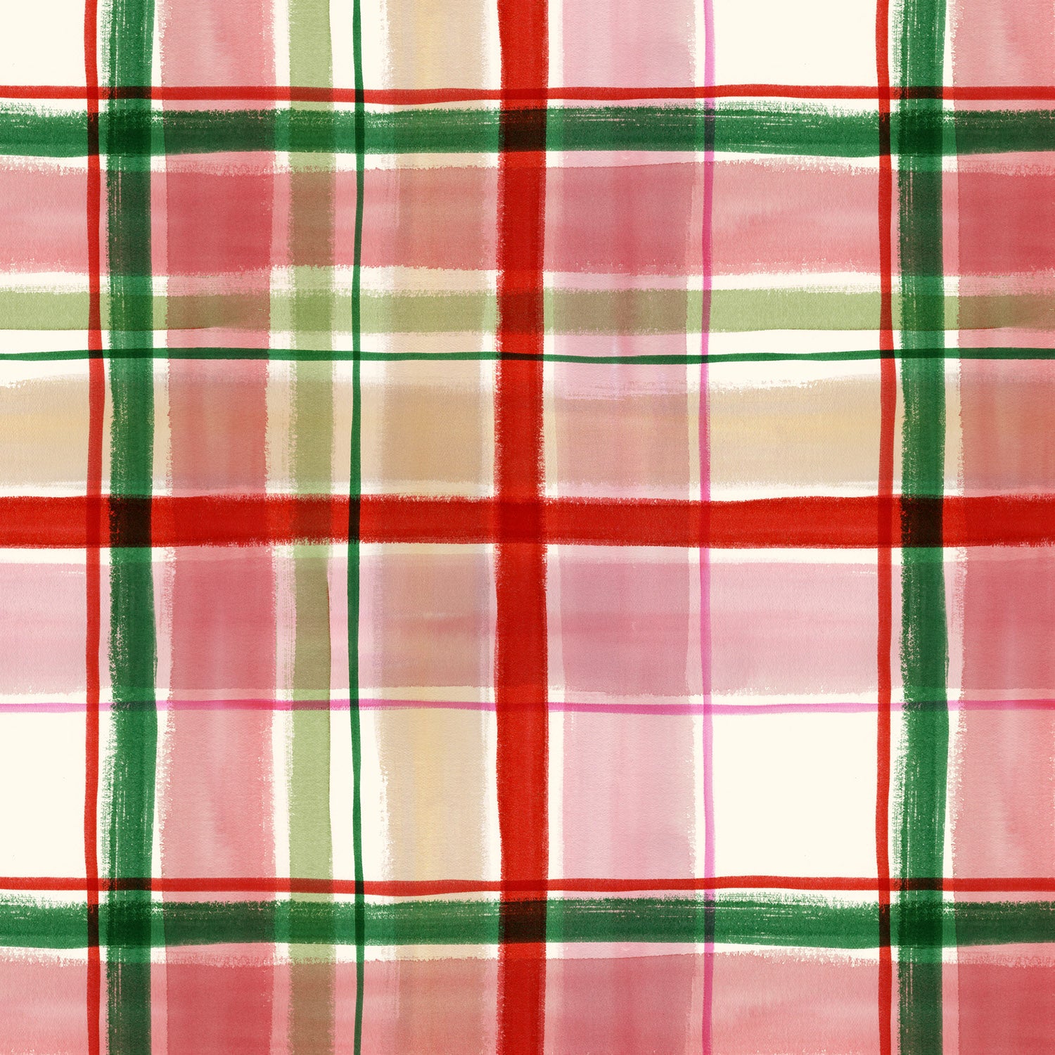 Christmas Tartan, Merry Happy Christmas by Lewis & Irene