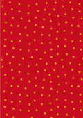 Gold Stars on Red w/Metallic Christmas in Bluebell Wood by Lewis and Irene