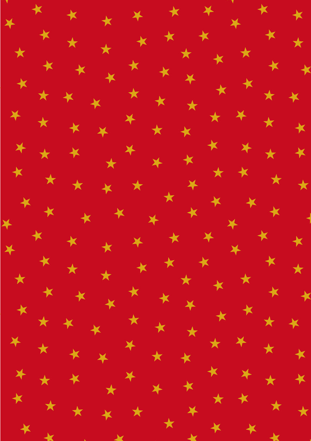Gold Stars on Red w/Metallic Christmas in Bluebell Wood by Lewis and Irene