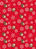 Snowflake Hedgehog on Red w/Gold Metallic Christmas in Bluebell Wood by Lewis and Irene
