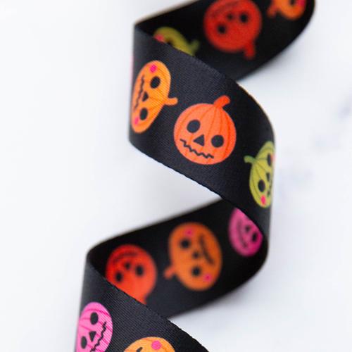 1.5" Webbing Pumpkin Party Ruby Star Society by Stitch Supply